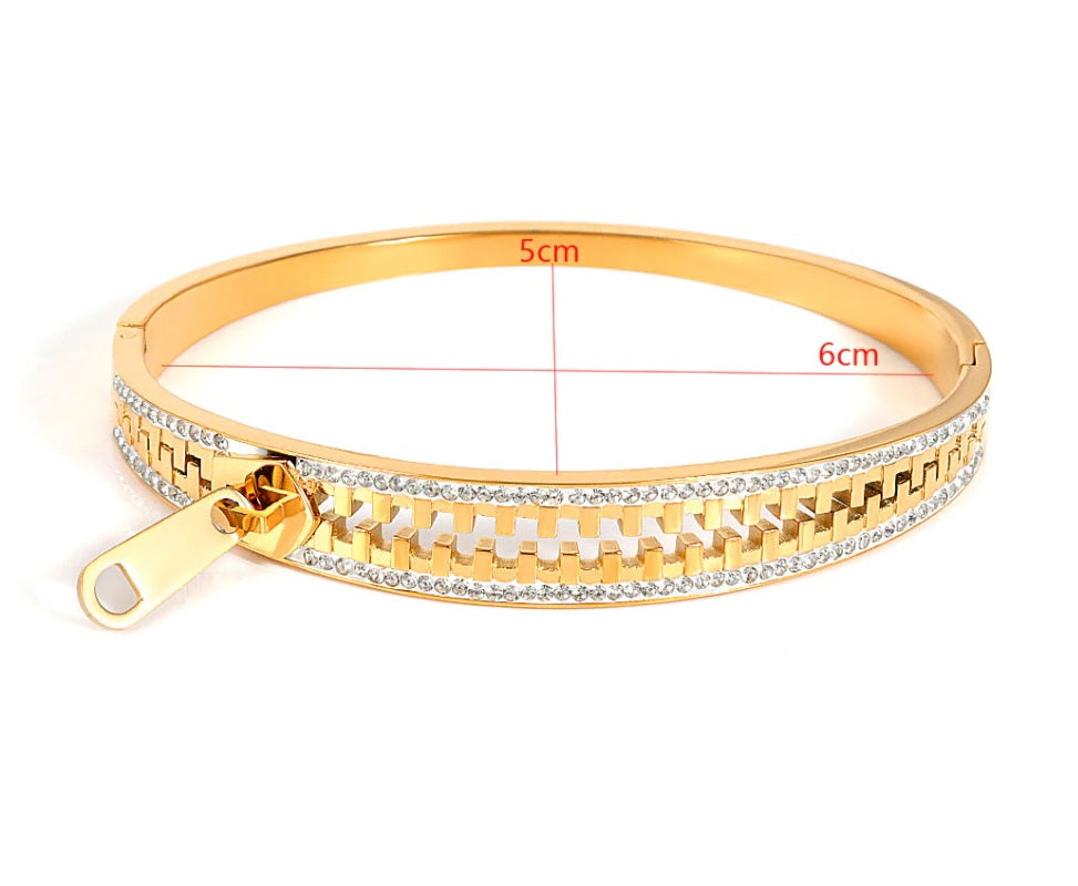 Zip it Bracelet (gold)